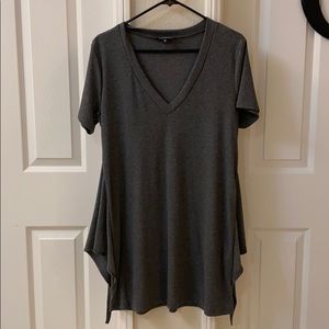 Lulus Grey TShirt Dress
